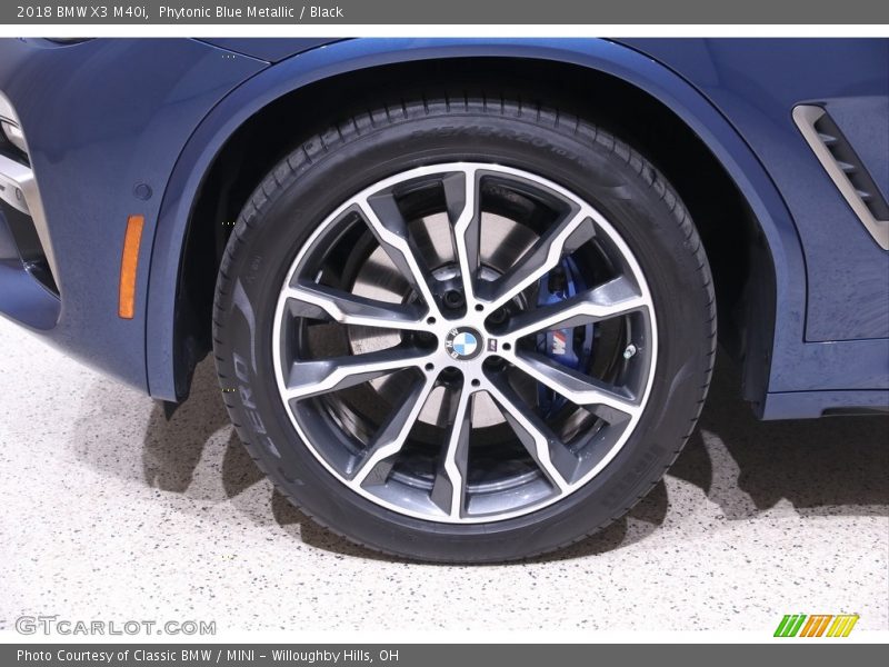 Phytonic Blue Metallic / Black 2018 BMW X3 M40i