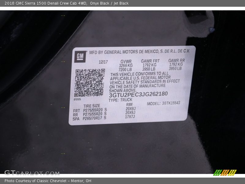 Onyx Black / Jet Black 2018 GMC Sierra 1500 Denali Crew Cab 4WD