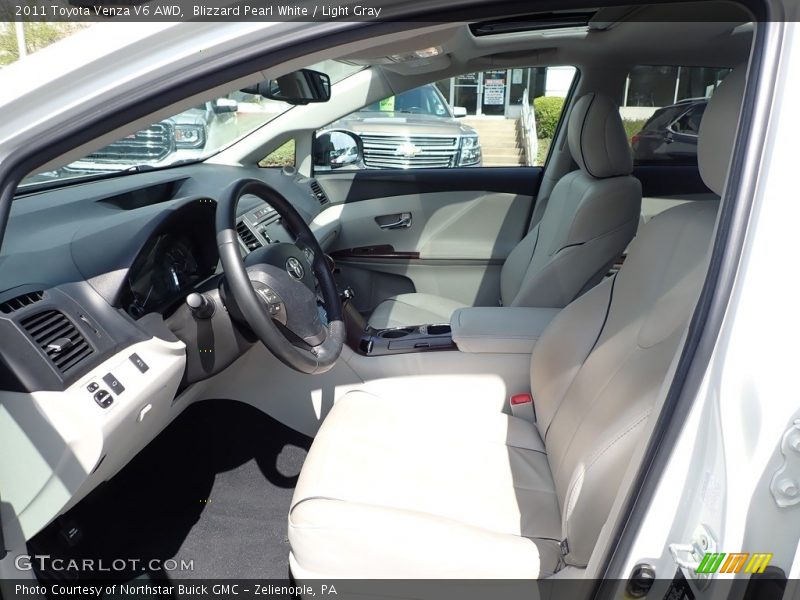 Blizzard Pearl White / Light Gray 2011 Toyota Venza V6 AWD