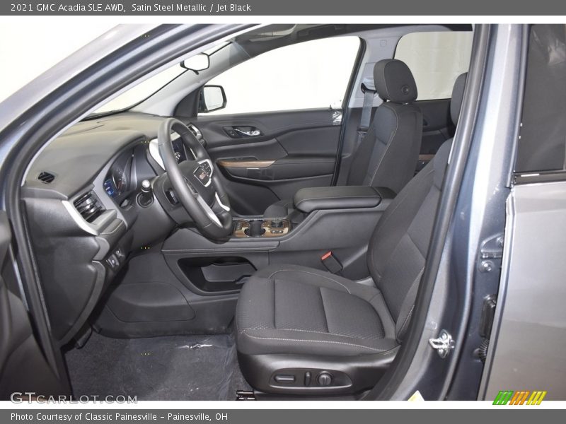 Satin Steel Metallic / Jet Black 2021 GMC Acadia SLE AWD