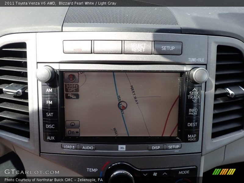 Blizzard Pearl White / Light Gray 2011 Toyota Venza V6 AWD