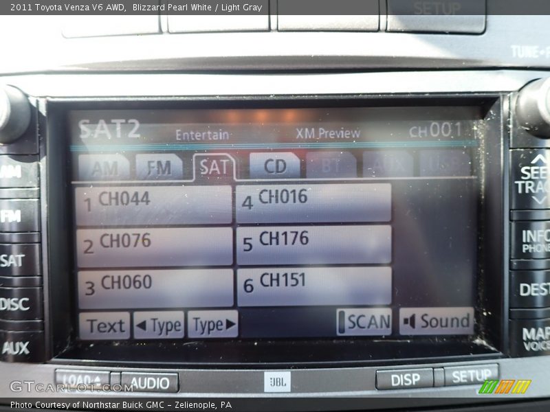 Blizzard Pearl White / Light Gray 2011 Toyota Venza V6 AWD