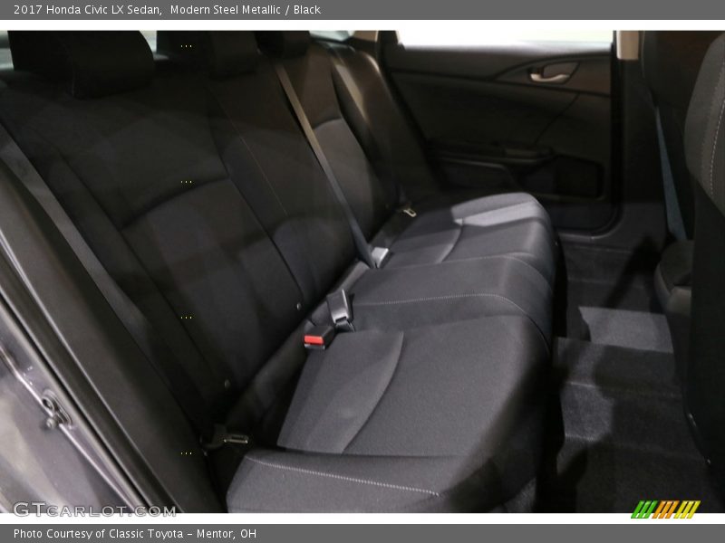Modern Steel Metallic / Black 2017 Honda Civic LX Sedan