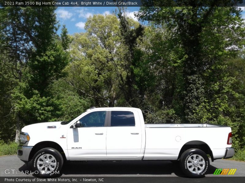 Bright White / Diesel Gray/Black 2021 Ram 3500 Big Horn Crew Cab 4x4