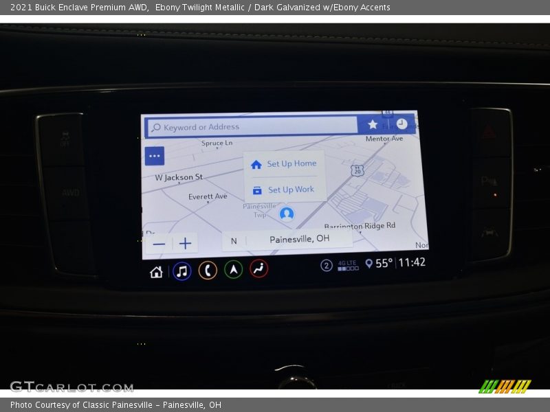 Ebony Twilight Metallic / Dark Galvanized w/Ebony Accents 2021 Buick Enclave Premium AWD
