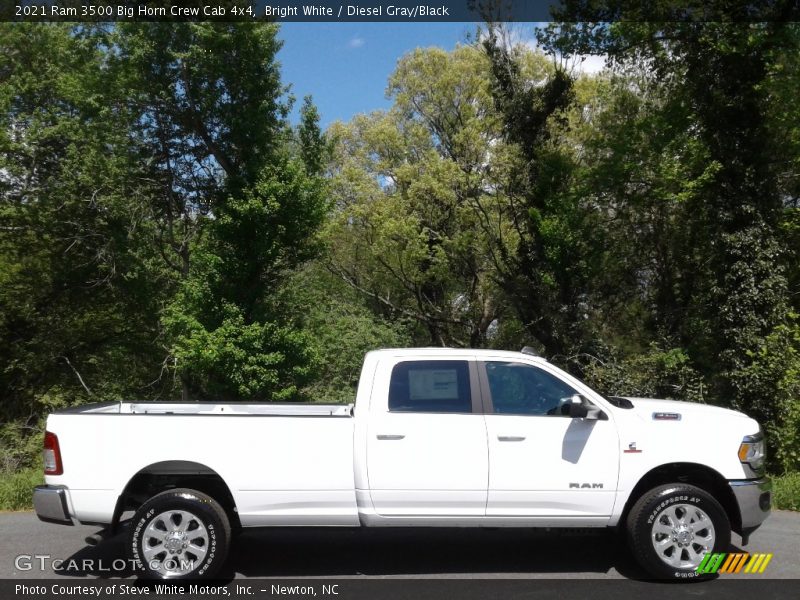 Bright White / Diesel Gray/Black 2021 Ram 3500 Big Horn Crew Cab 4x4