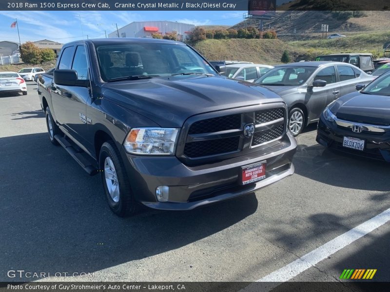 Granite Crystal Metallic / Black/Diesel Gray 2018 Ram 1500 Express Crew Cab