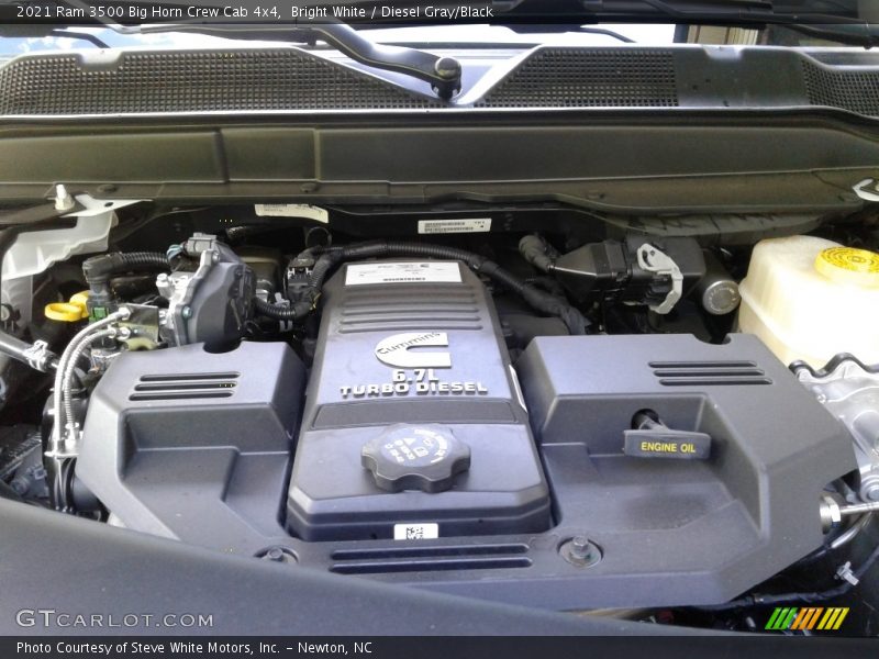 Bright White / Diesel Gray/Black 2021 Ram 3500 Big Horn Crew Cab 4x4