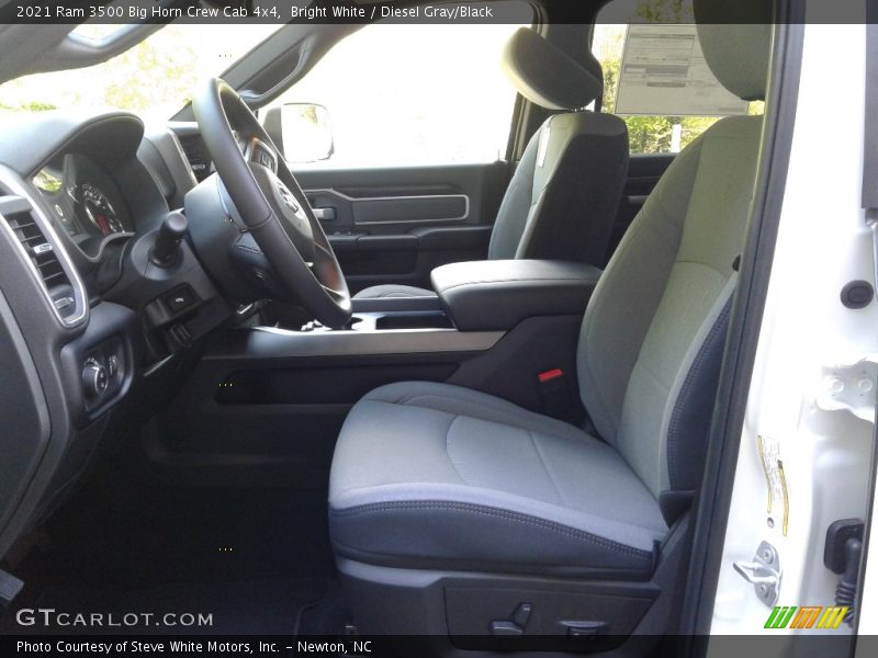 Bright White / Diesel Gray/Black 2021 Ram 3500 Big Horn Crew Cab 4x4