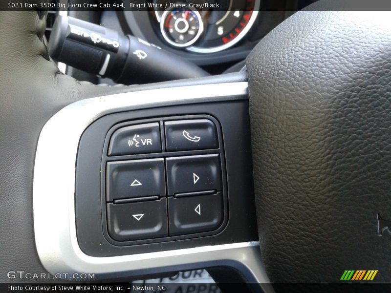 Bright White / Diesel Gray/Black 2021 Ram 3500 Big Horn Crew Cab 4x4