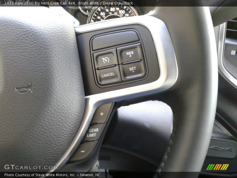 Bright White / Diesel Gray/Black 2021 Ram 3500 Big Horn Crew Cab 4x4