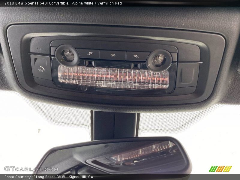 Alpine White / Vermilion Red 2018 BMW 6 Series 640i Convertible