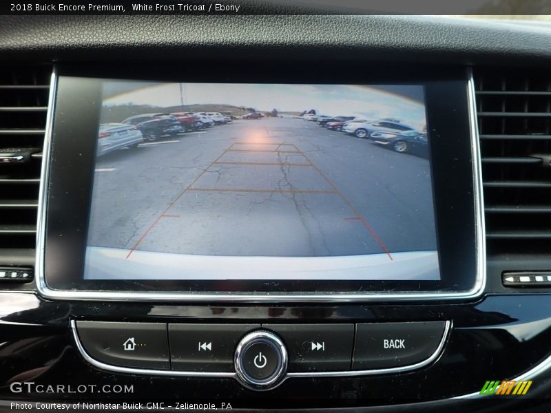 White Frost Tricoat / Ebony 2018 Buick Encore Premium