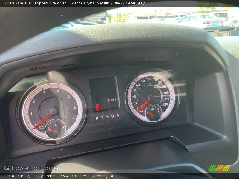 Granite Crystal Metallic / Black/Diesel Gray 2018 Ram 1500 Express Crew Cab