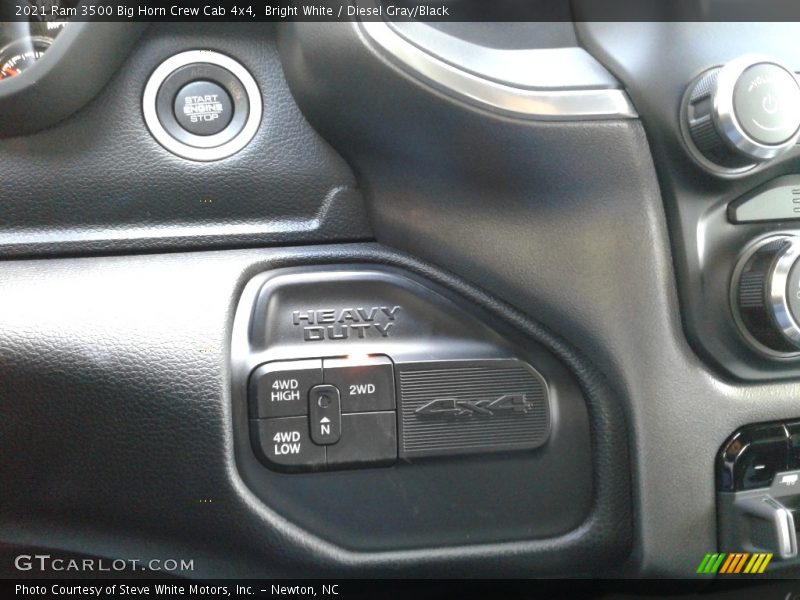 Bright White / Diesel Gray/Black 2021 Ram 3500 Big Horn Crew Cab 4x4