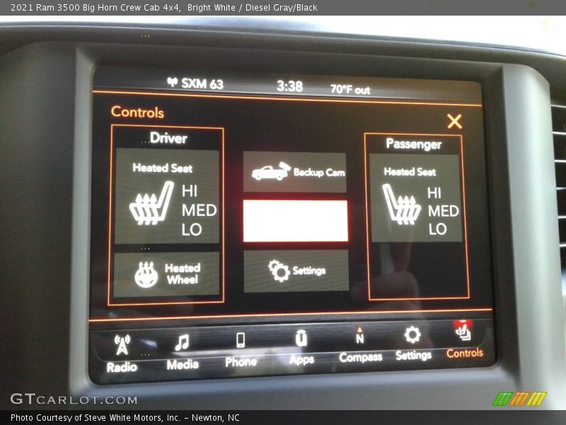 Bright White / Diesel Gray/Black 2021 Ram 3500 Big Horn Crew Cab 4x4