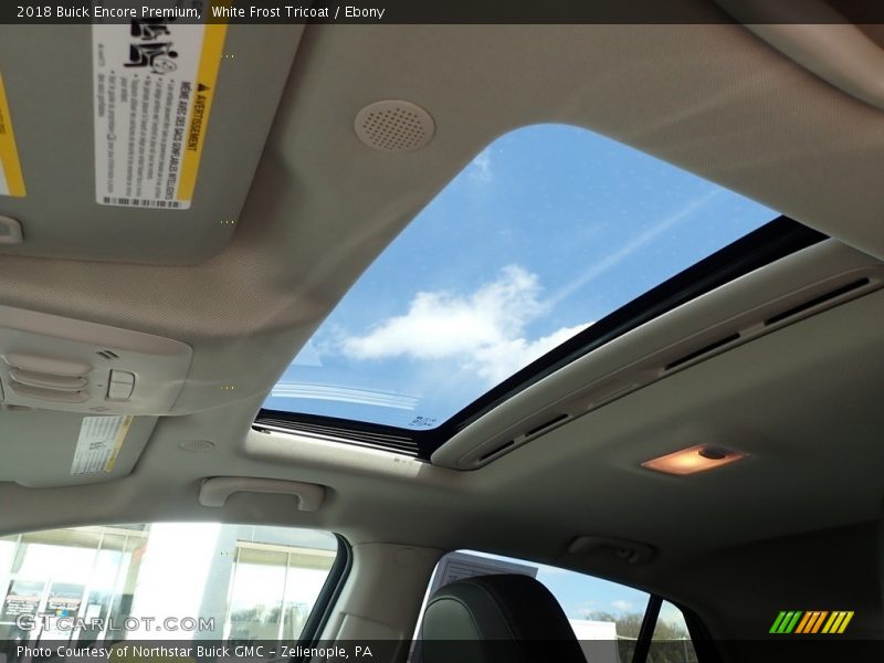 Sunroof of 2018 Encore Premium