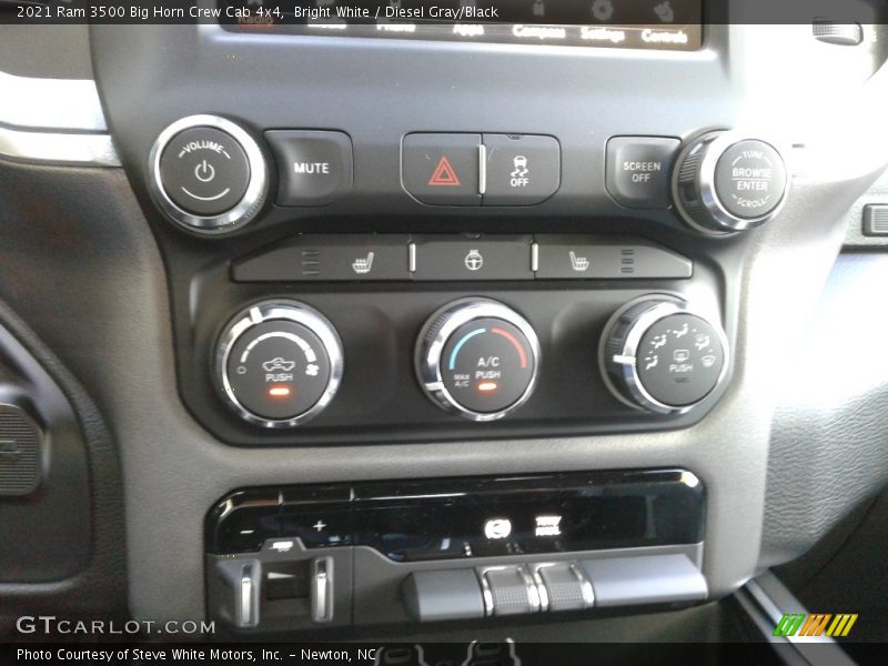 Bright White / Diesel Gray/Black 2021 Ram 3500 Big Horn Crew Cab 4x4