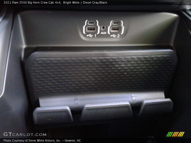 Bright White / Diesel Gray/Black 2021 Ram 3500 Big Horn Crew Cab 4x4