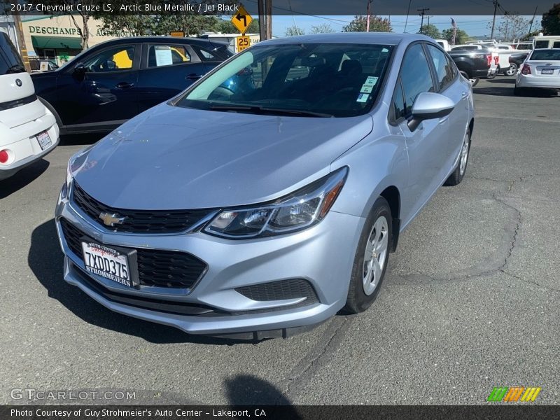 Arctic Blue Metallic / Jet Black 2017 Chevrolet Cruze LS