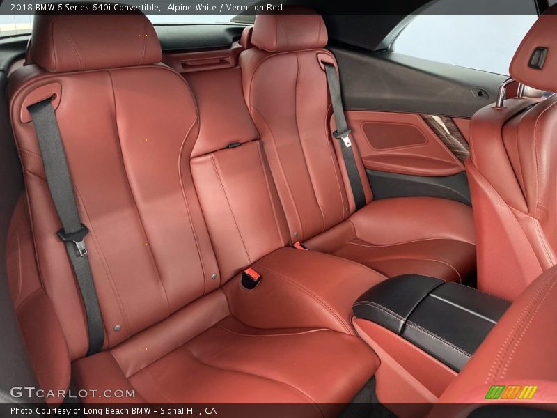 Rear Seat of 2018 6 Series 640i Convertible