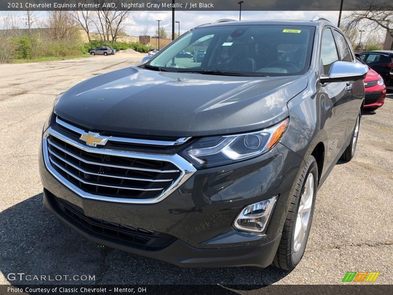 Nightfall Gray Metallic / Jet Black 2021 Chevrolet Equinox Premier AWD