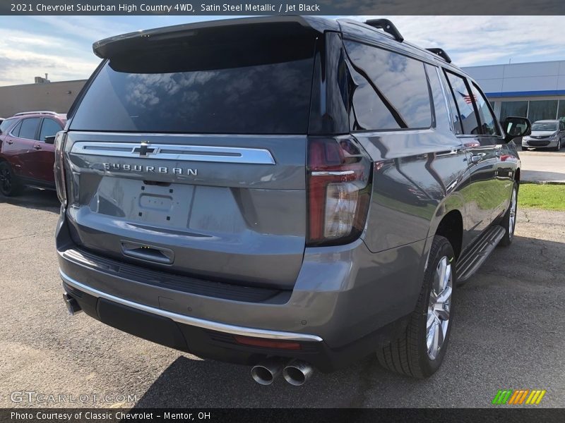 Satin Steel Metallic / Jet Black 2021 Chevrolet Suburban High Country 4WD