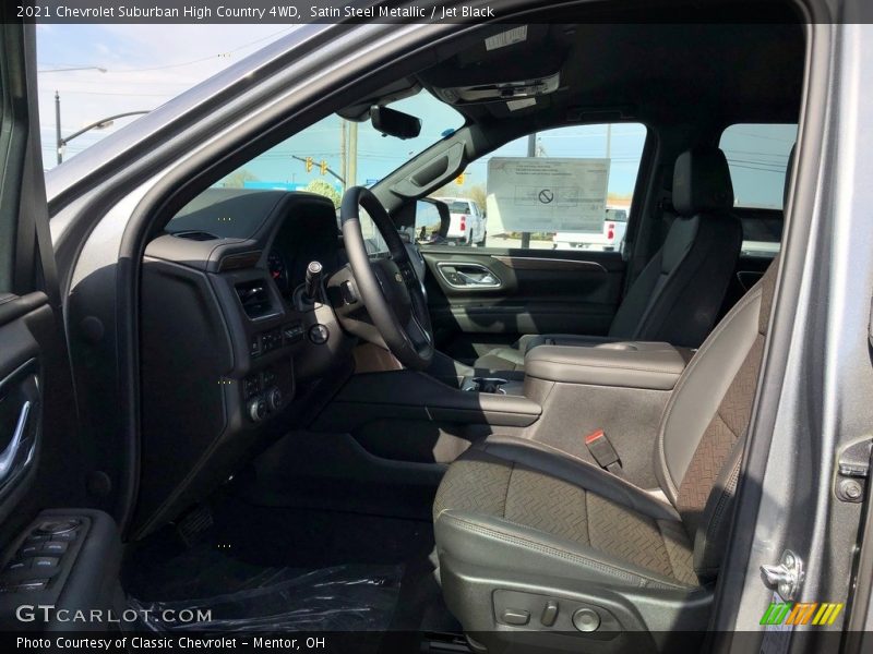 Satin Steel Metallic / Jet Black 2021 Chevrolet Suburban High Country 4WD