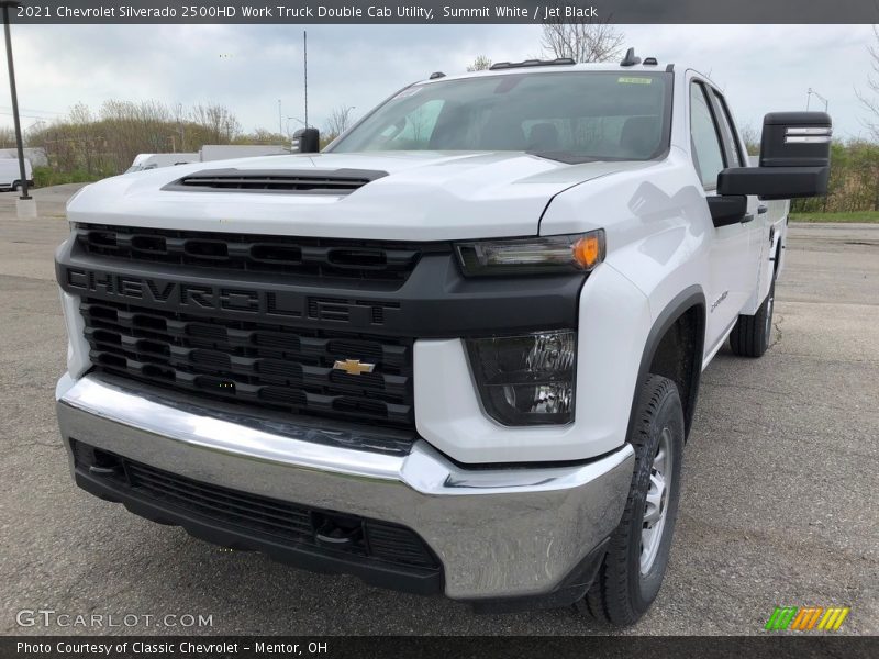 Summit White / Jet Black 2021 Chevrolet Silverado 2500HD Work Truck Double Cab Utility