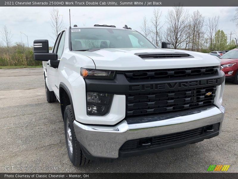 Summit White / Jet Black 2021 Chevrolet Silverado 2500HD Work Truck Double Cab Utility