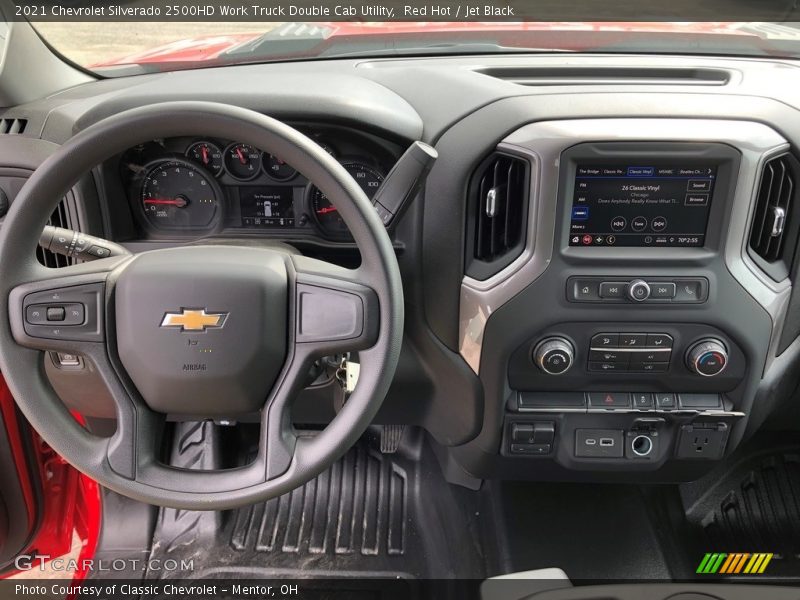 Red Hot / Jet Black 2021 Chevrolet Silverado 2500HD Work Truck Double Cab Utility