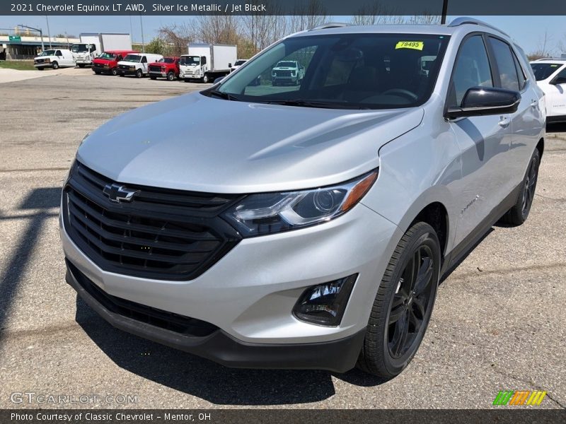 Silver Ice Metallic / Jet Black 2021 Chevrolet Equinox LT AWD