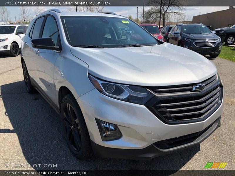 Silver Ice Metallic / Jet Black 2021 Chevrolet Equinox LT AWD