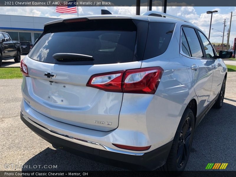 Silver Ice Metallic / Jet Black 2021 Chevrolet Equinox LT AWD