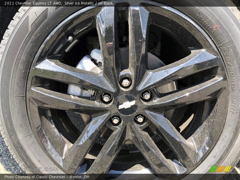 Silver Ice Metallic / Jet Black 2021 Chevrolet Equinox LT AWD