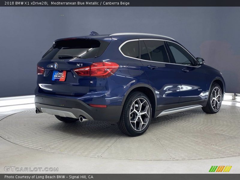 Mediterranean Blue Metallic / Canberra Beige 2018 BMW X1 xDrive28i