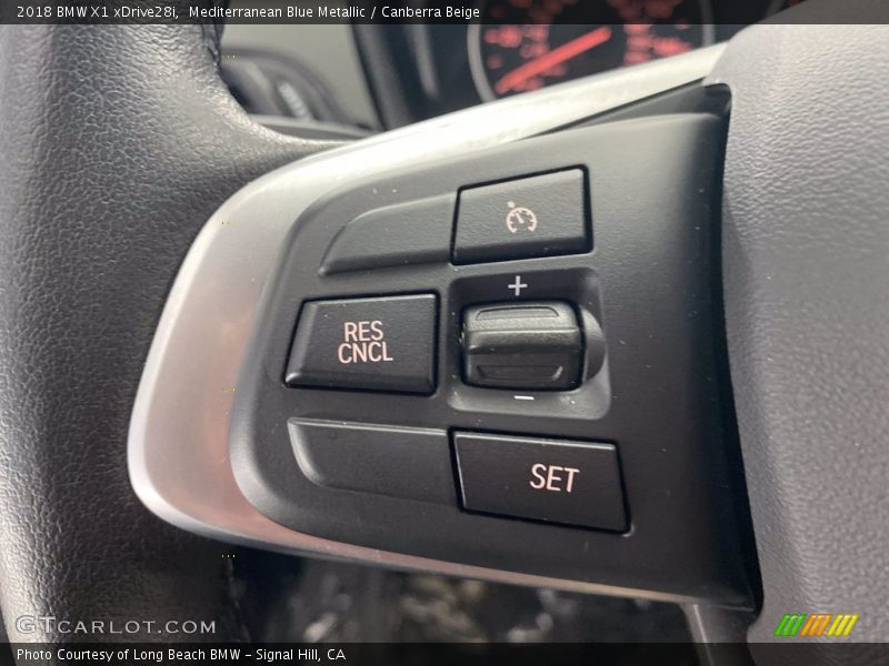 Mediterranean Blue Metallic / Canberra Beige 2018 BMW X1 xDrive28i