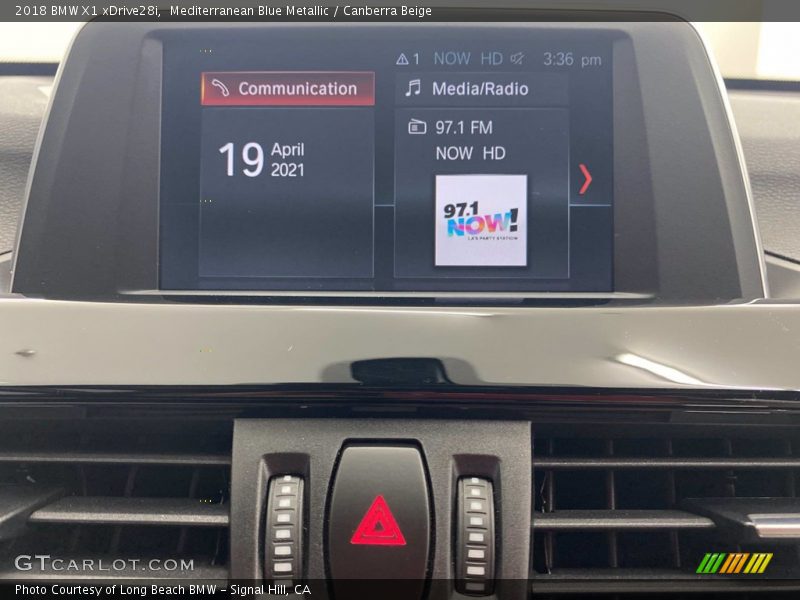 Mediterranean Blue Metallic / Canberra Beige 2018 BMW X1 xDrive28i