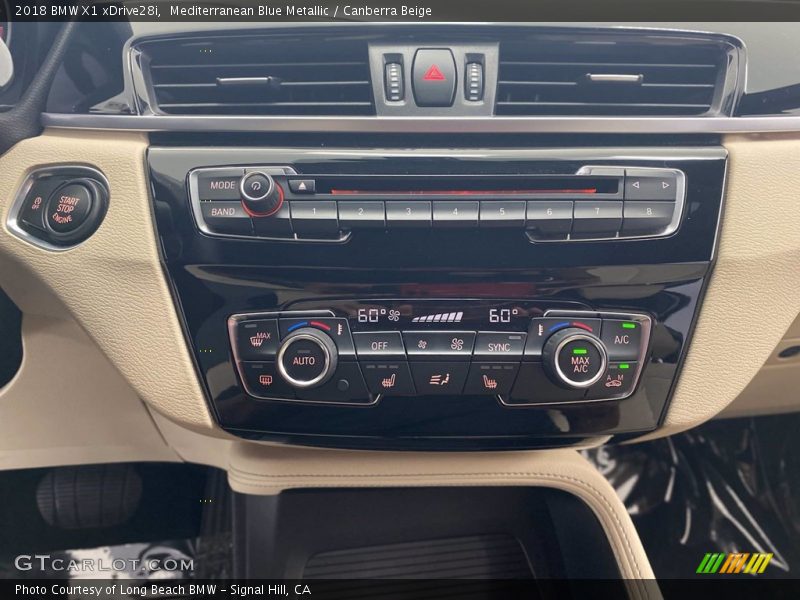 Mediterranean Blue Metallic / Canberra Beige 2018 BMW X1 xDrive28i
