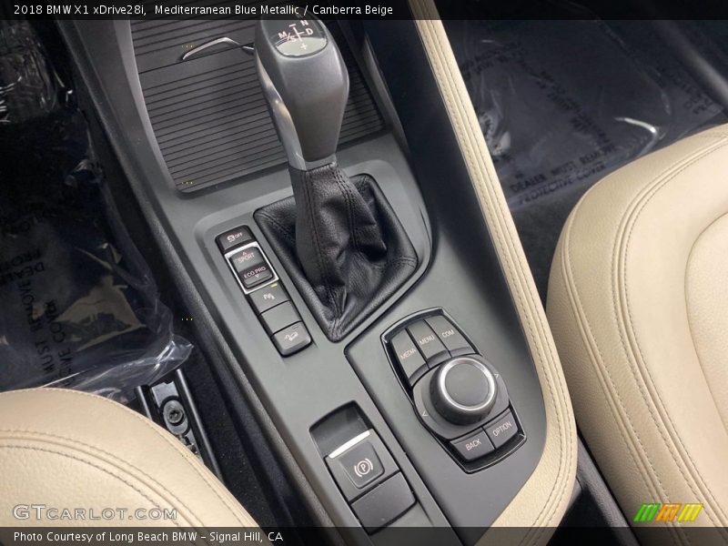 Mediterranean Blue Metallic / Canberra Beige 2018 BMW X1 xDrive28i