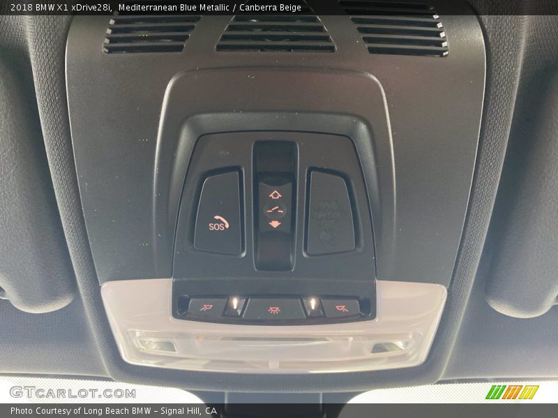 Mediterranean Blue Metallic / Canberra Beige 2018 BMW X1 xDrive28i