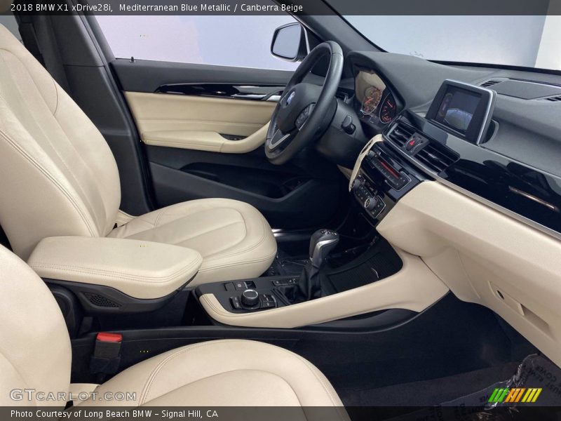 Mediterranean Blue Metallic / Canberra Beige 2018 BMW X1 xDrive28i