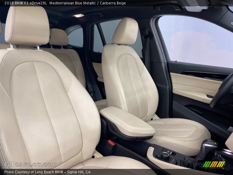 Mediterranean Blue Metallic / Canberra Beige 2018 BMW X1 xDrive28i