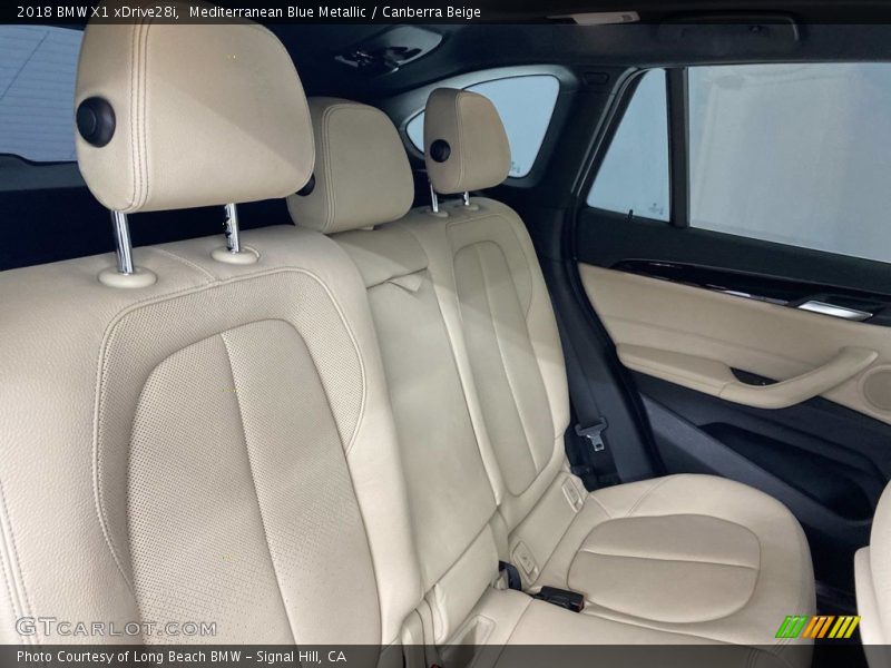 Mediterranean Blue Metallic / Canberra Beige 2018 BMW X1 xDrive28i