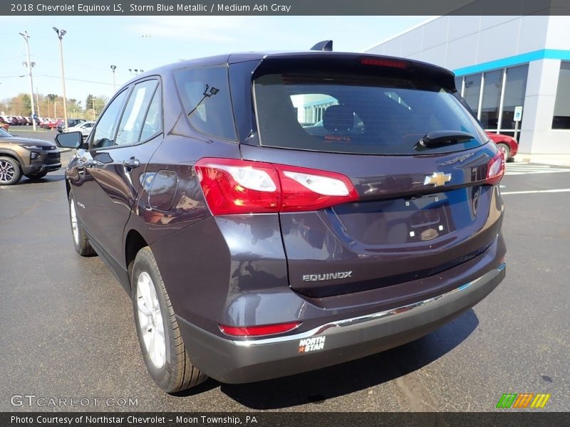 Storm Blue Metallic / Medium Ash Gray 2018 Chevrolet Equinox LS
