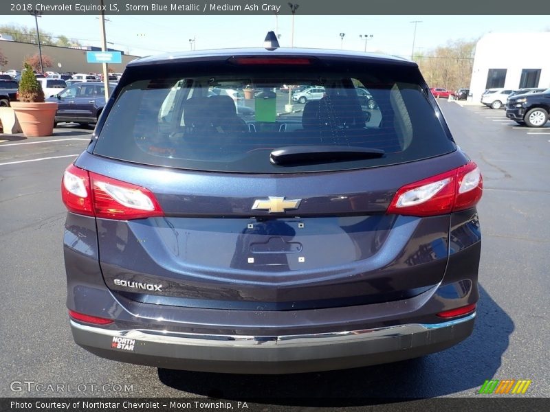 Storm Blue Metallic / Medium Ash Gray 2018 Chevrolet Equinox LS