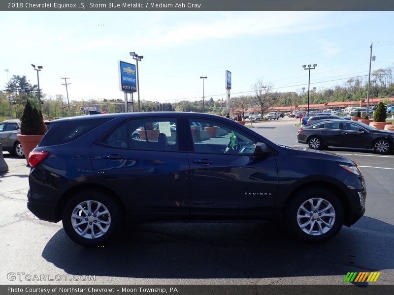 Storm Blue Metallic / Medium Ash Gray 2018 Chevrolet Equinox LS