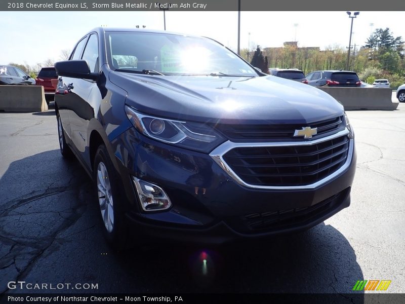 Storm Blue Metallic / Medium Ash Gray 2018 Chevrolet Equinox LS