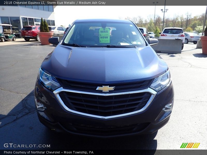 Storm Blue Metallic / Medium Ash Gray 2018 Chevrolet Equinox LS