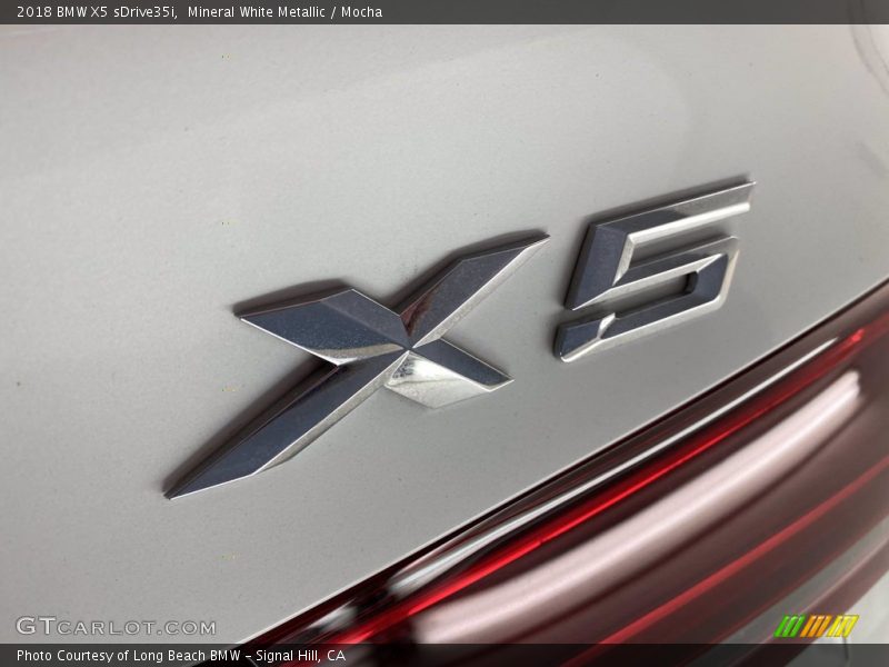 Mineral White Metallic / Mocha 2018 BMW X5 sDrive35i